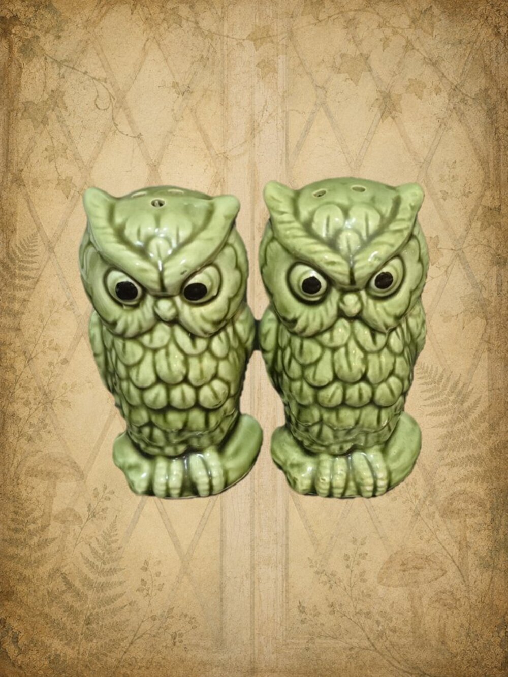 Vintage Owl Salt & Pepper